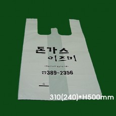 비닐봉지/봉투/주문형/상호인쇄/돈가스 310(240)*H500mm